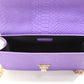 The "Q" Gold Handle Bag-Purple