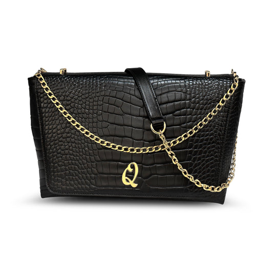 The "Cheri" Shoulder Bag-Black