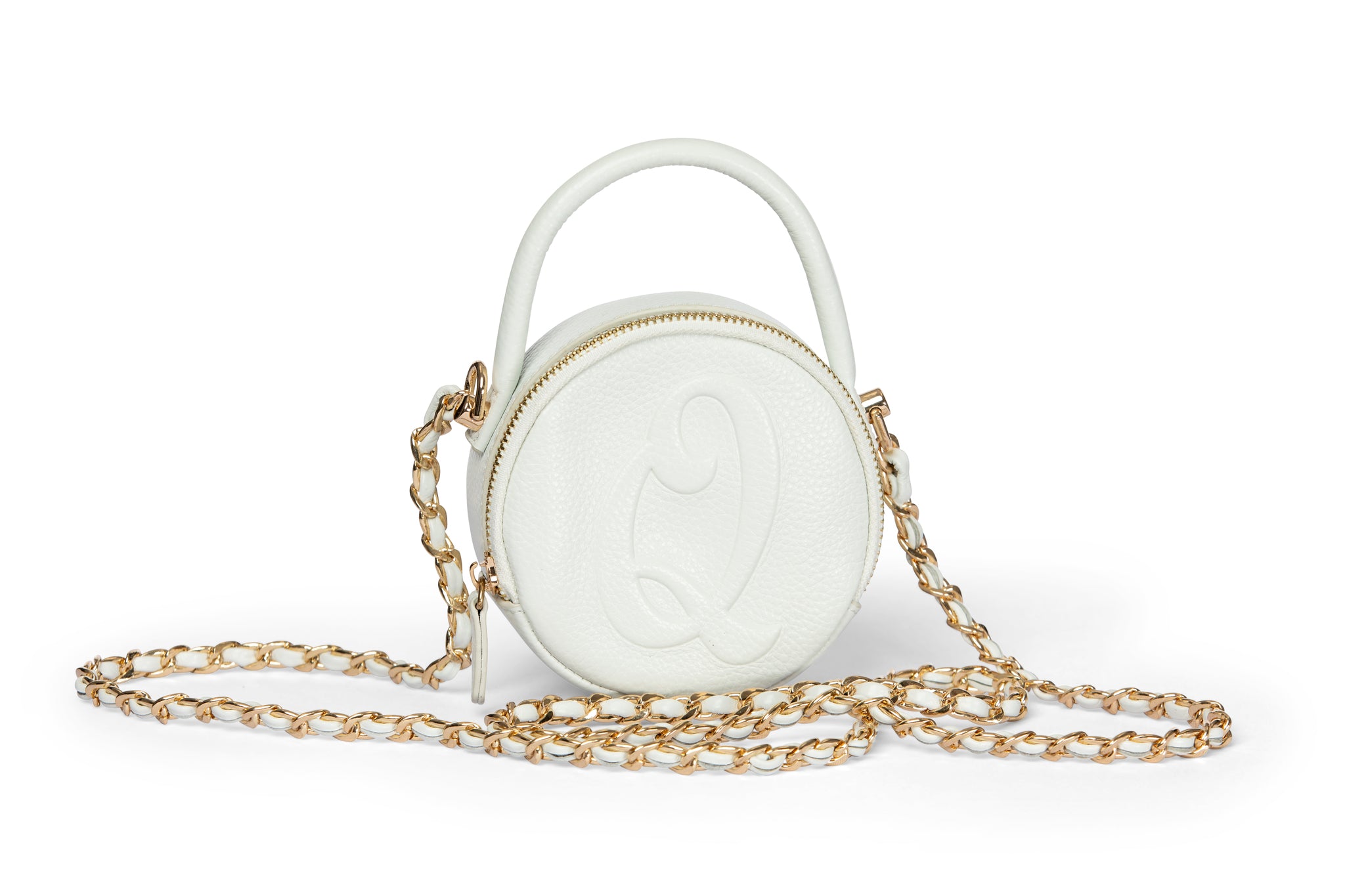 White circle sale crossbody bag