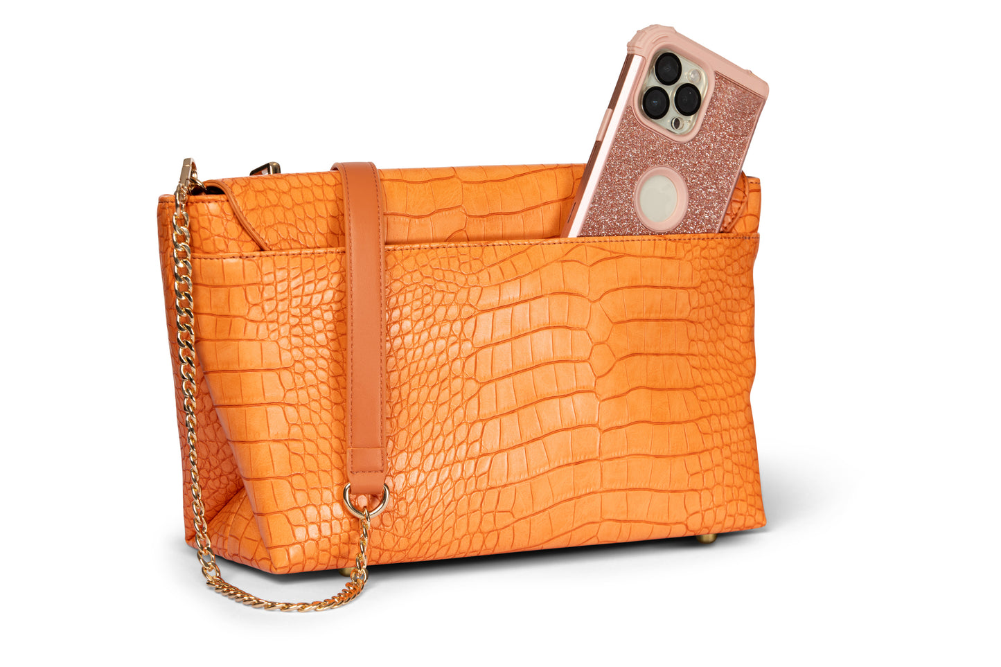 The "Cheri" Shoulder Bag-Orange